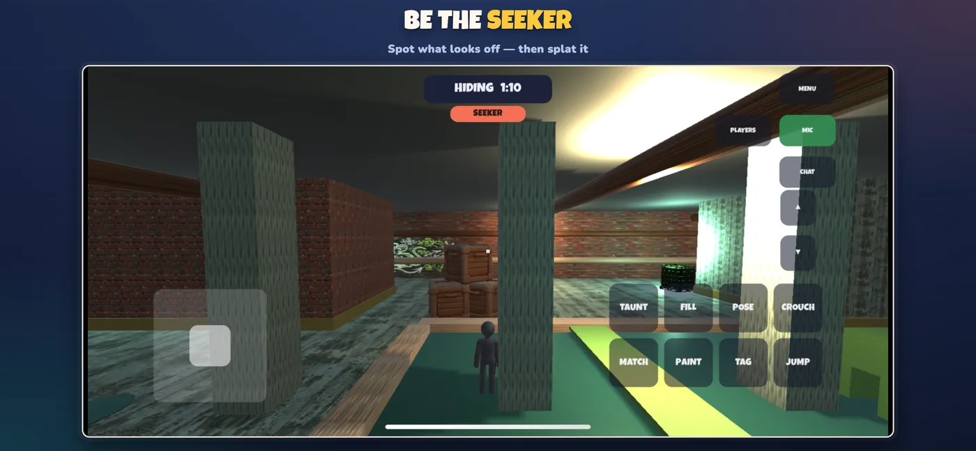 The seeker sweeps a corridor looking for anything that looks out of place